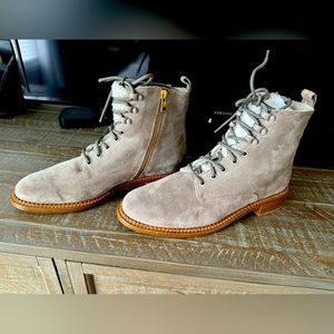 Vince Suede Lace Up Boots
